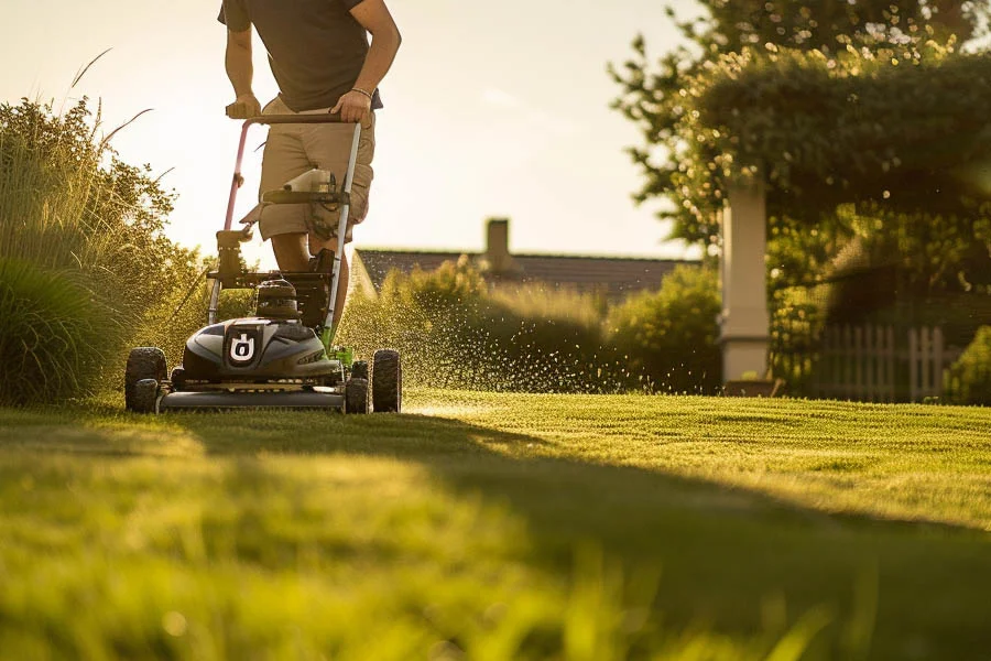 battery operated mower
