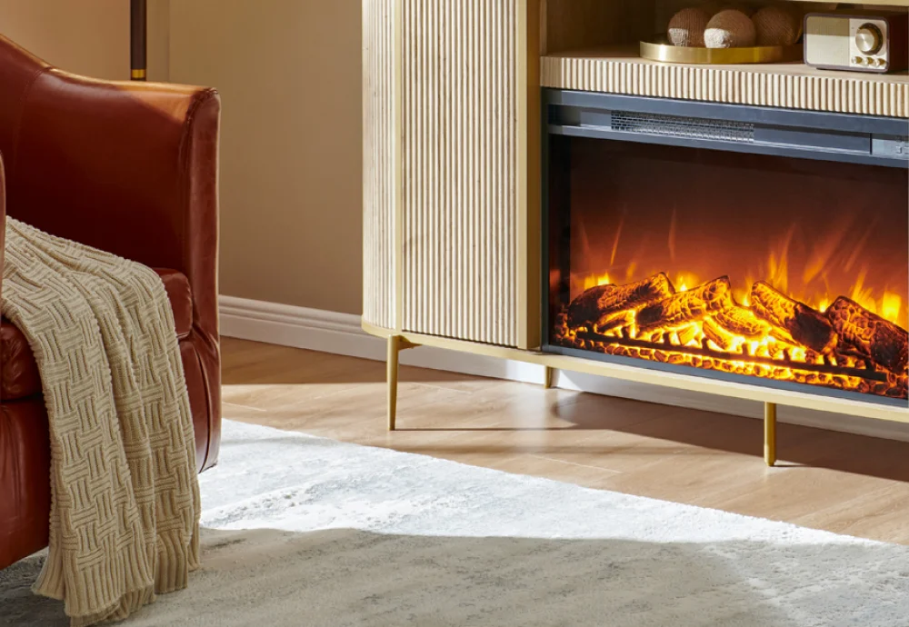 electric fireplace in living room