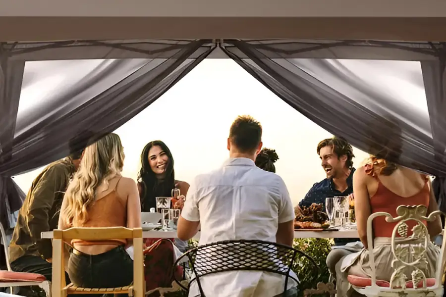 screened in pop up gazebo