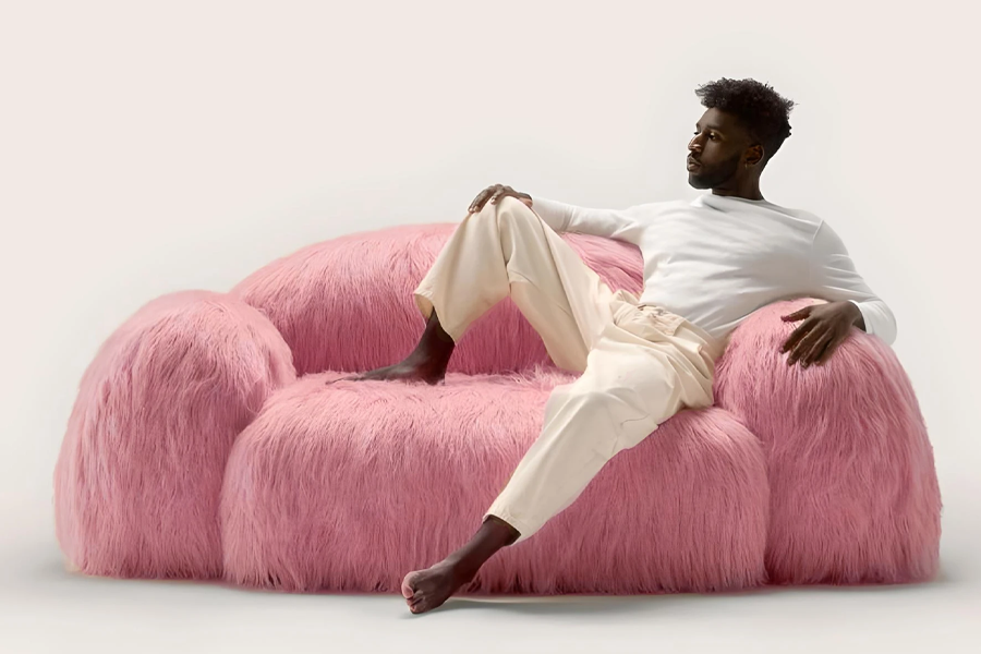pink sofa set