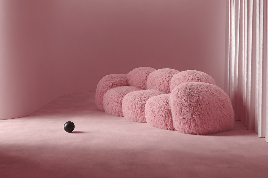large plush couch