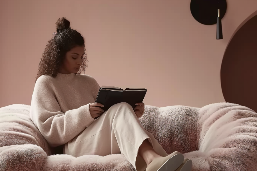 large plush sofa