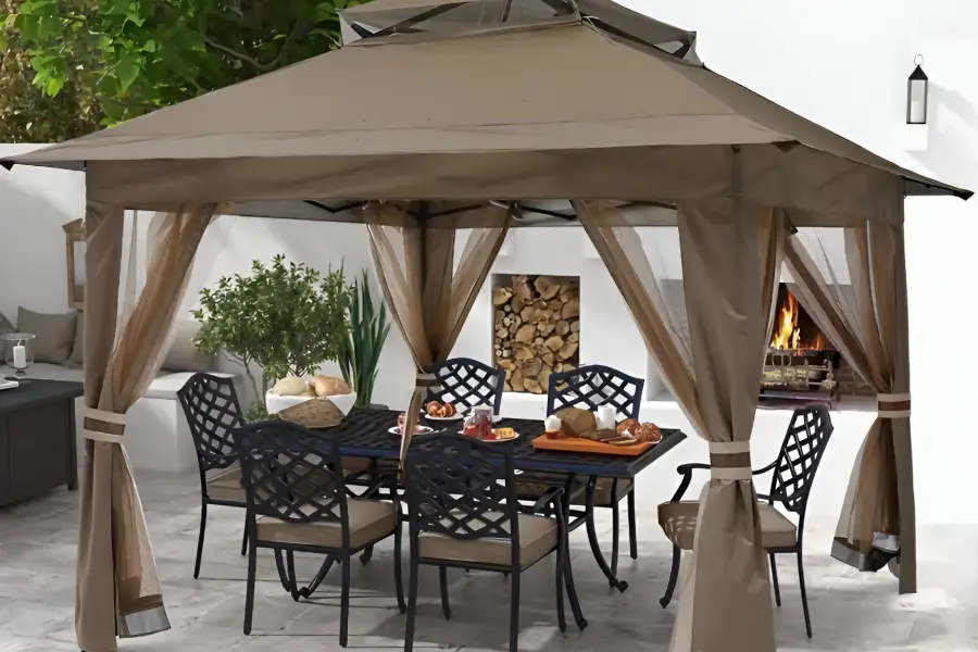 heavy duty pop up gazebo with mosquito netting