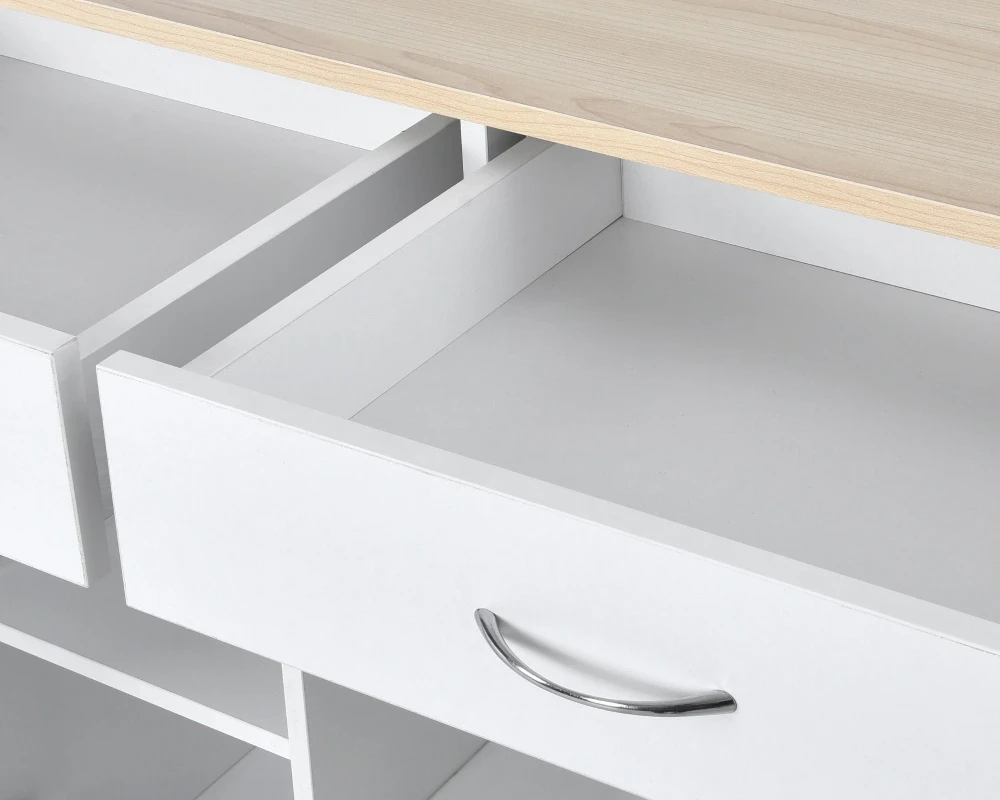 kitchen cart stainless steel top